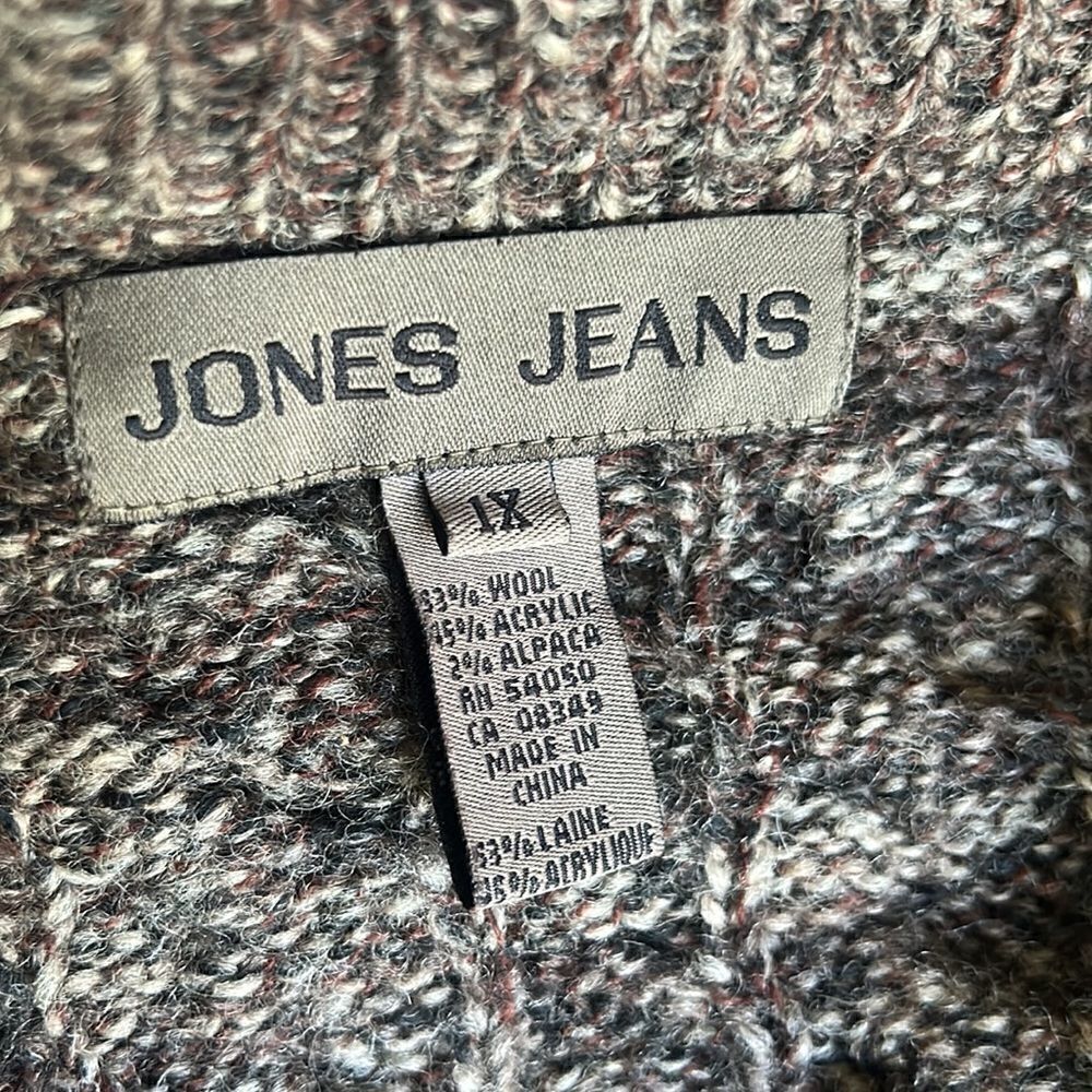 Women’s plus size JONES JEANS will blend sweater tunic dress 1X - Picture 8 of 8